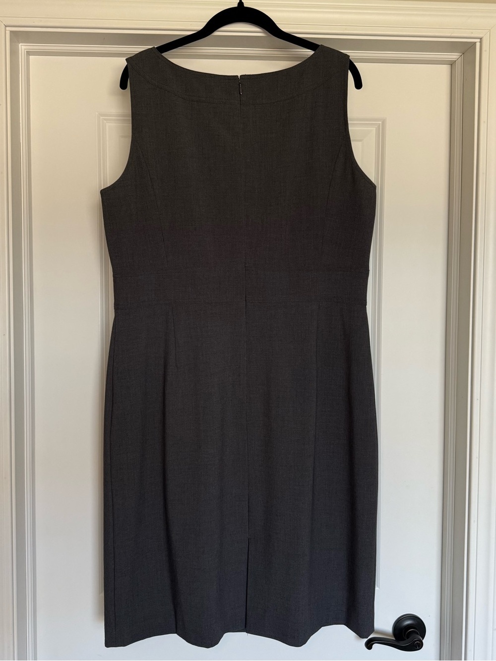 Tahari ASL Charcoal Gray Business Sheath Suit Dress | 16 - Picture 3 of 7